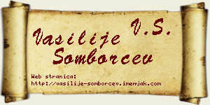 Vasilije Somborčev vizit kartica